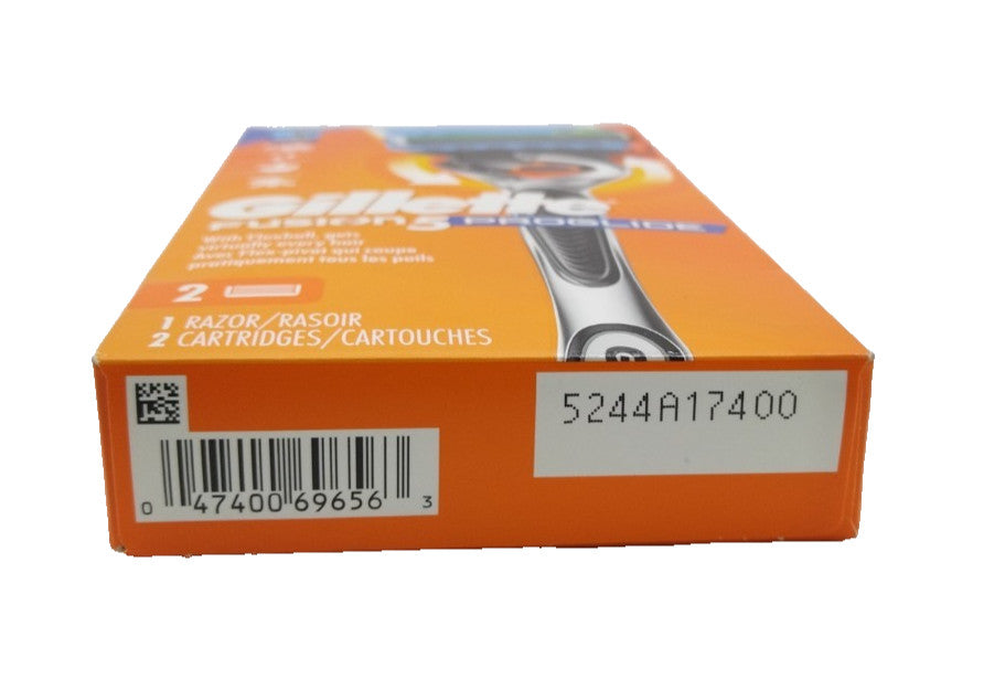 Gillette Fusion5 Proglide Men's Razor Handle + 2 Cartridges - New In Box