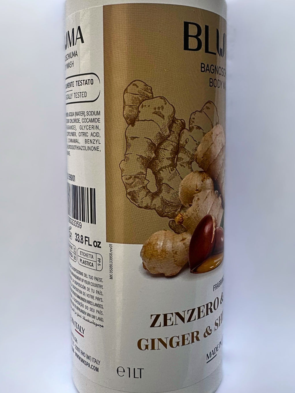 Ginger & Shea Body Wash 33.8oz - Moisturizing & Spa-Like Cleansing