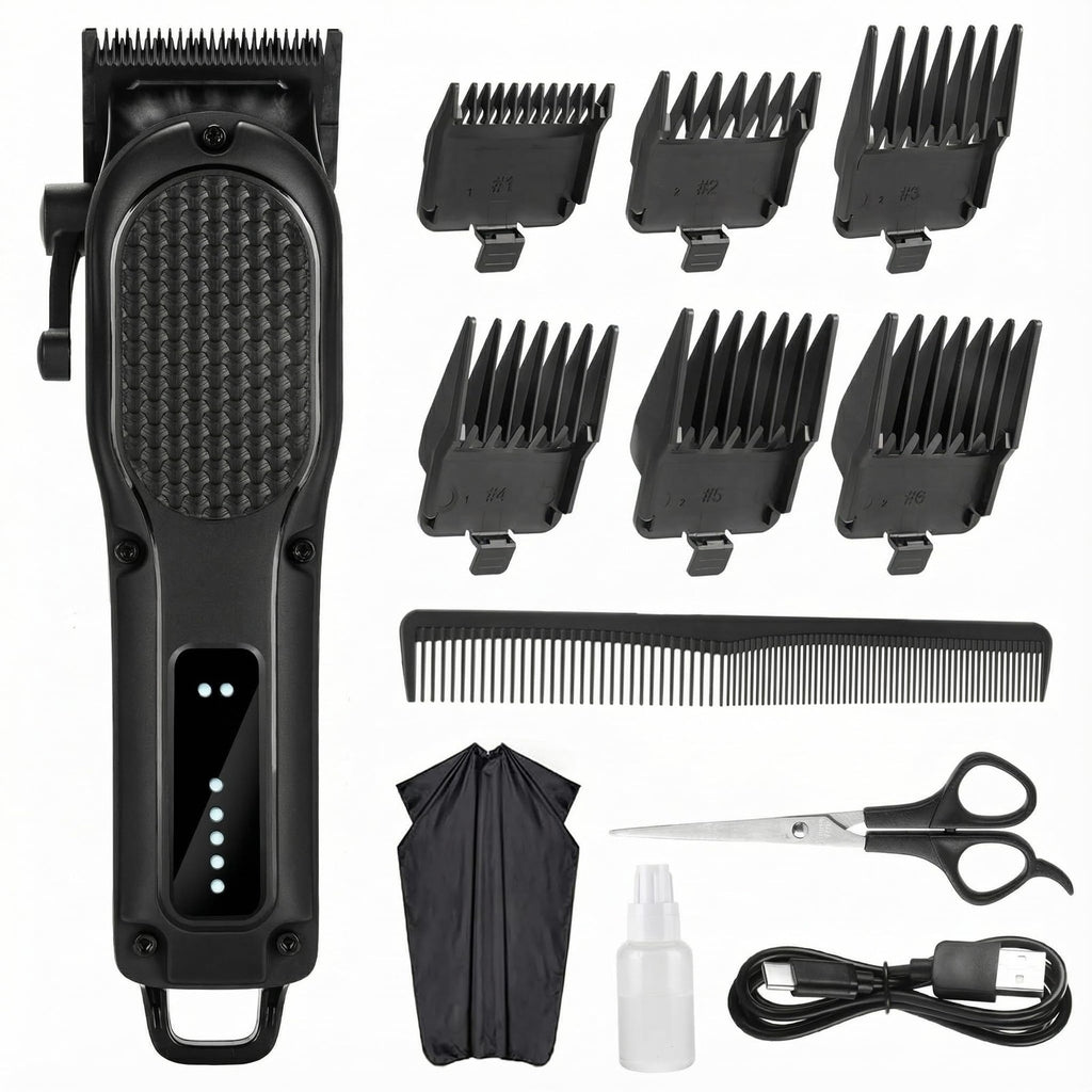 Men's Cordless Hair Clipper & Beard Trimmer Professional Grooming Kit