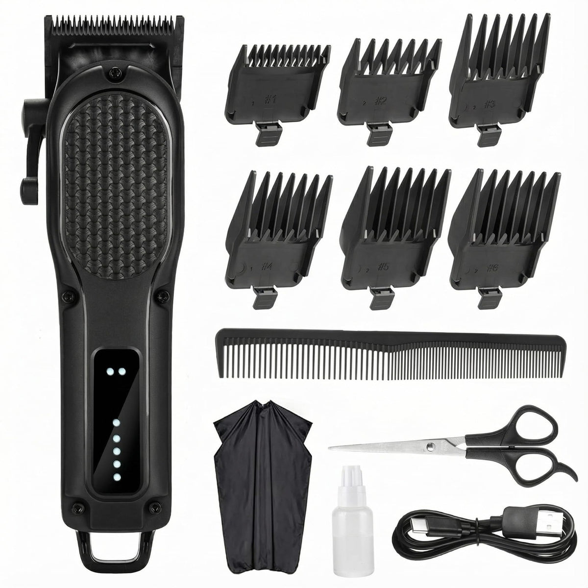 Men's Cordless Hair Clipper & Beard Trimmer Professional Grooming Kit