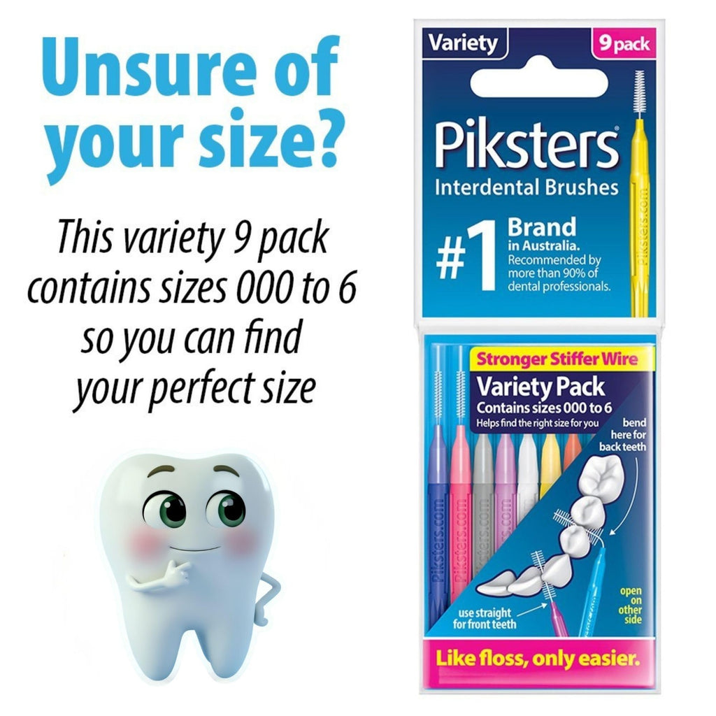 Interdental Brushes 40 Pack Large Gaps Tooth Cleaner Reusable Oral Care