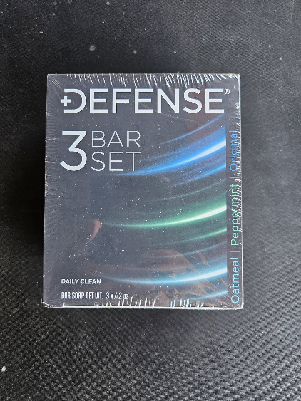 Defense Soap 3 Bar Variety Set - Face & Body Cleansing with Tea Tree, Peppermint, Oatmeal