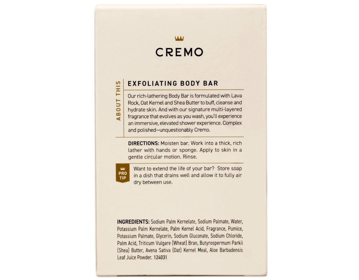 Exfoliating Body Bar for Men with Italian Bergamot - 6 Pack, 5 oz Each