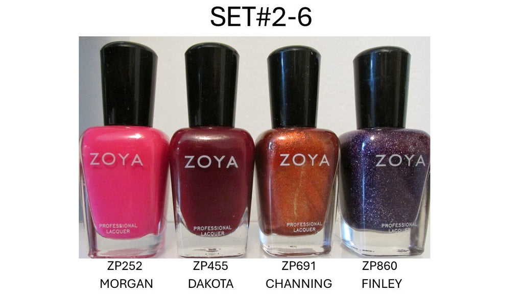 Professional Nail Polish Set - Zoya Assorted Colors 0.5 oz Each
