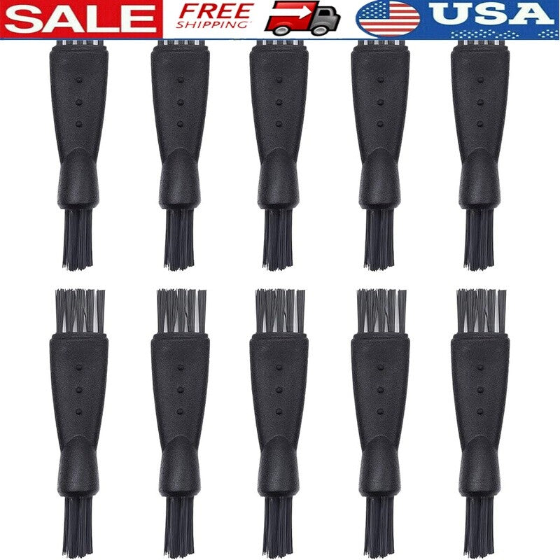 Electric Shaver & Razor Cleaning Brushes 10 Pack Double-Sided Soft Bristle