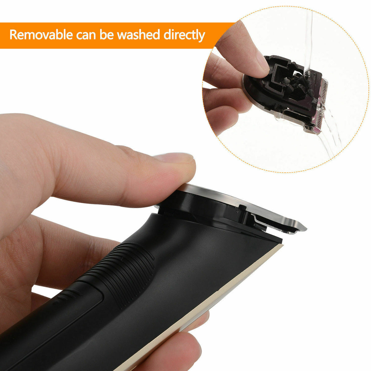Rechargeable Men Hair Clipper Trimmer Beard Razor for Grooming