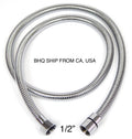 Salon Shampoo Bowl Hose 45-Inch Long with 1/2-Inch Female Connectors