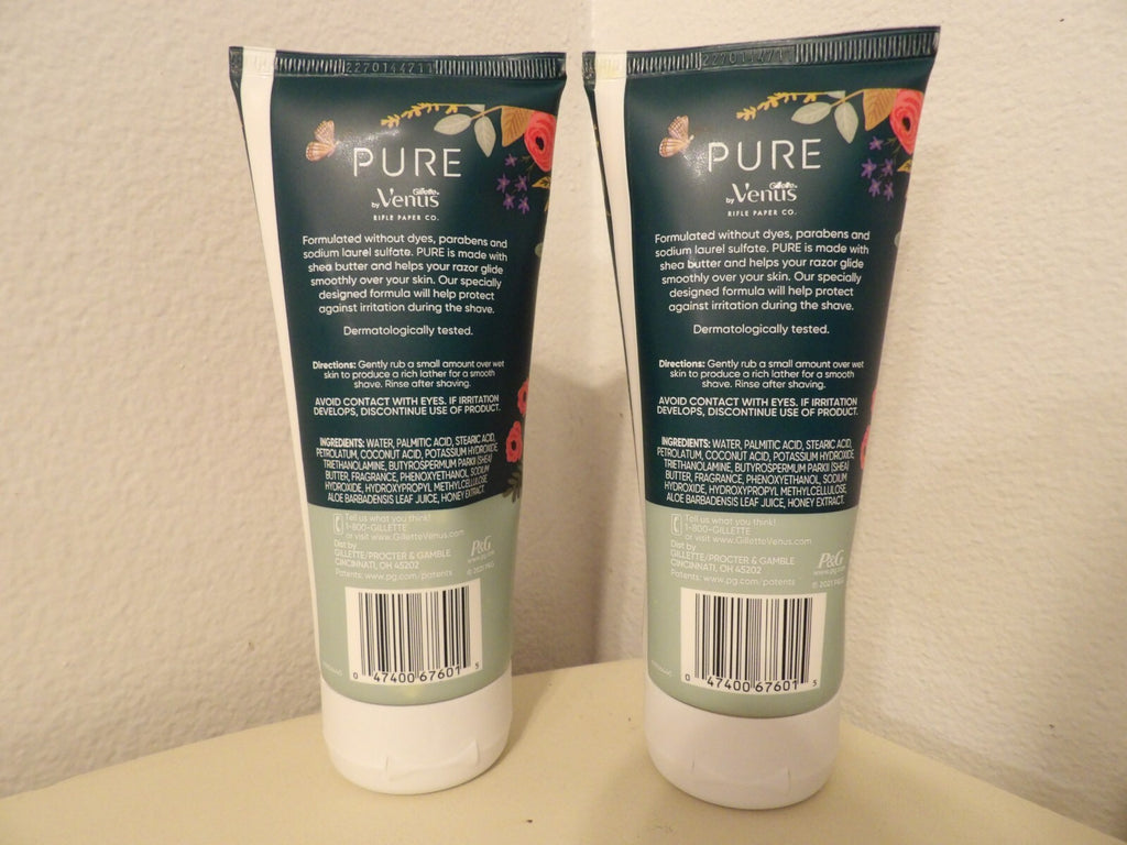 Shea Butter Shave Cream for Smooth Razor Glide - 6 fl oz, Pack of 2
