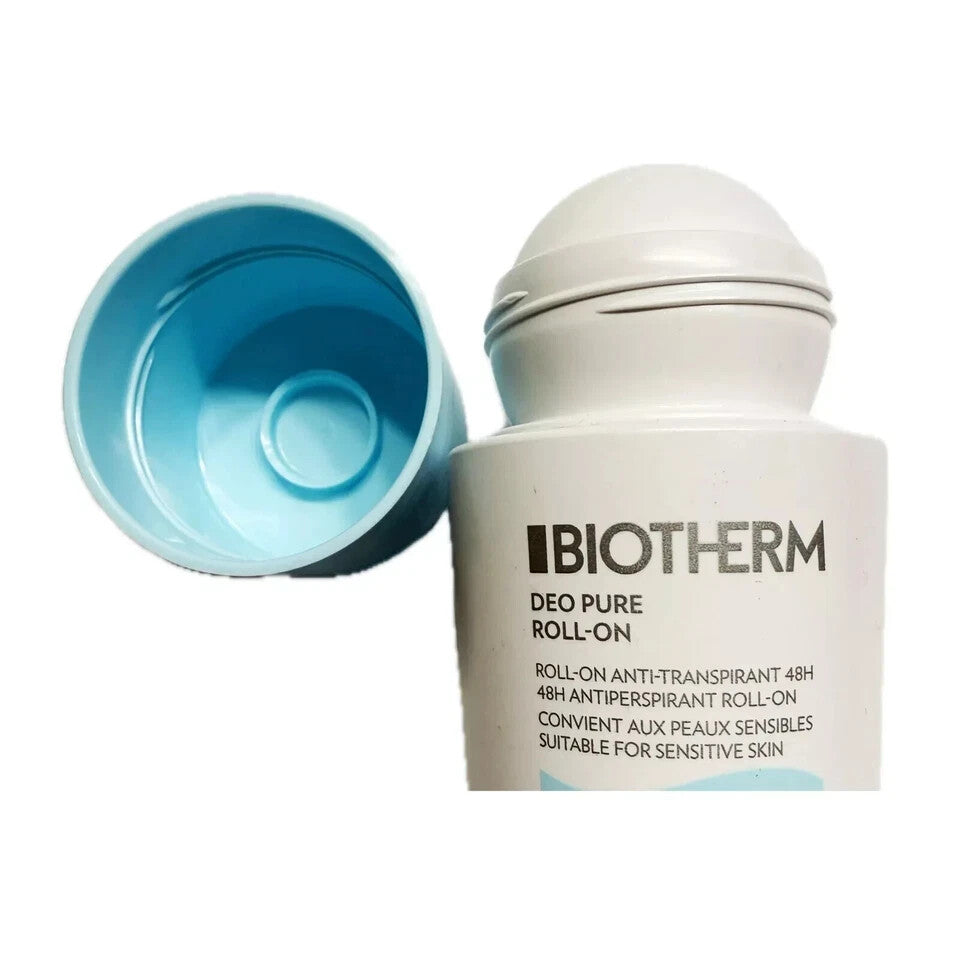 2 Pack Biotherm Deodorant Roll-On 48H Antiperspirant 75ml - Sensitive Skin