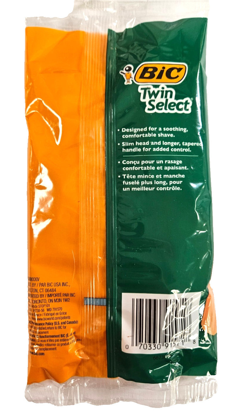 Men's Sensitive Razor Blades - BIC Twin Select 10 Pack