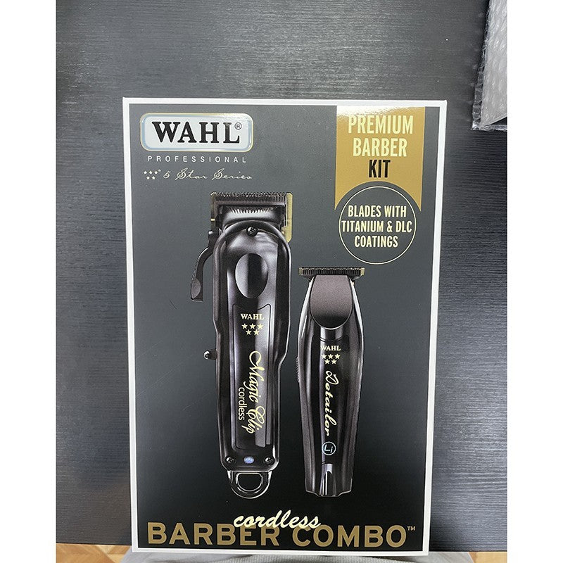 Cordless Barber Clipper & Detailer Trimmer Set - Black Magic Clip 3025397