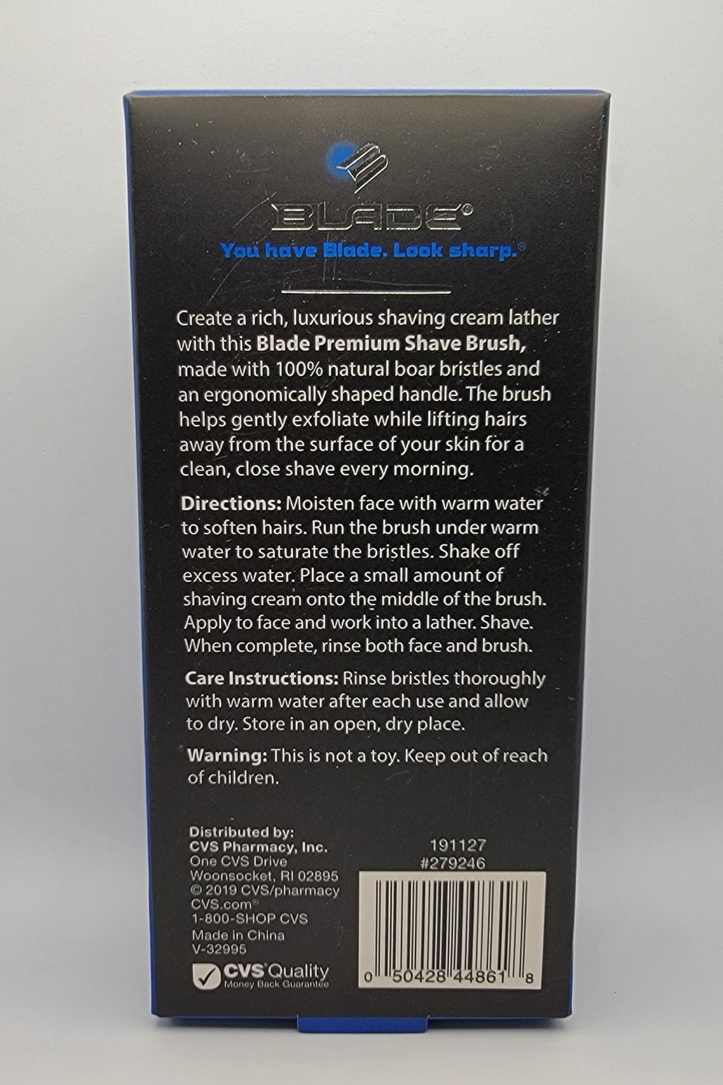 Men's Shaving Brush with Natural Boar Bristles - Premium Grooming Tool