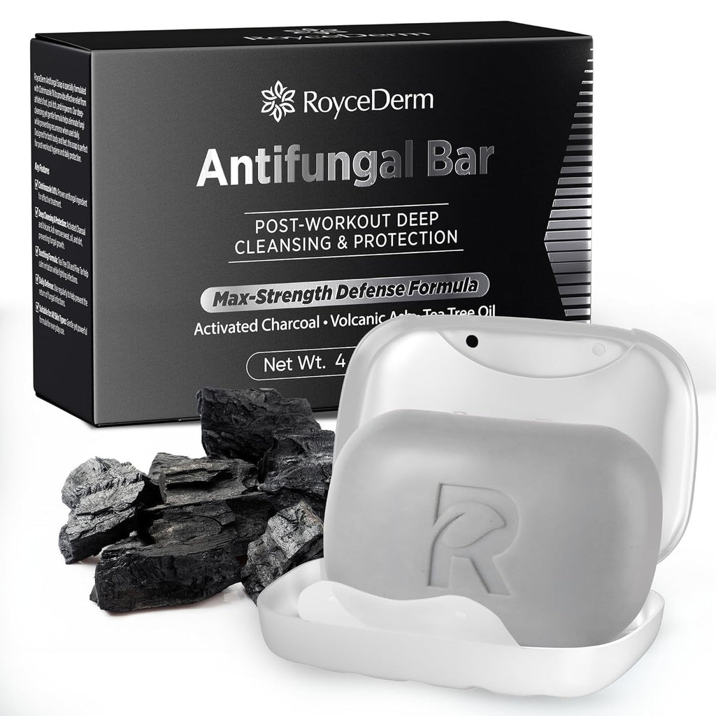 Antifungal Soap Bar for Athlete’s Foot & Jock Itch - Deep Clean Relief with Tea Tree & Charcoal