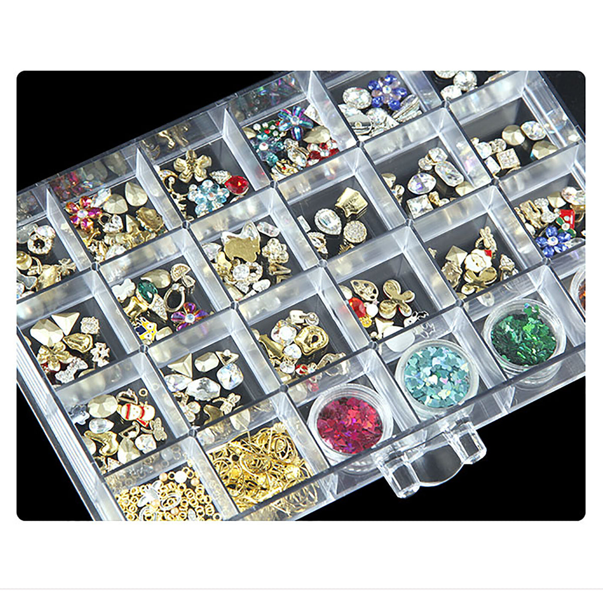 Acrylic Earring Jewelry Storage Box Organizer with 5 Drawers