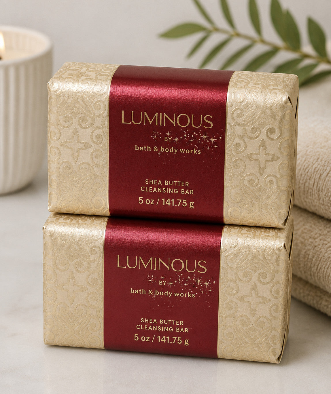 Bath & Body Works Shea Butter Bar Soap - Luminous Cleansing 5 Oz