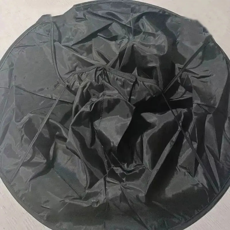 Breathable Haircut Umbrella Cape for Home & Salon Use - Foldable & Protective
