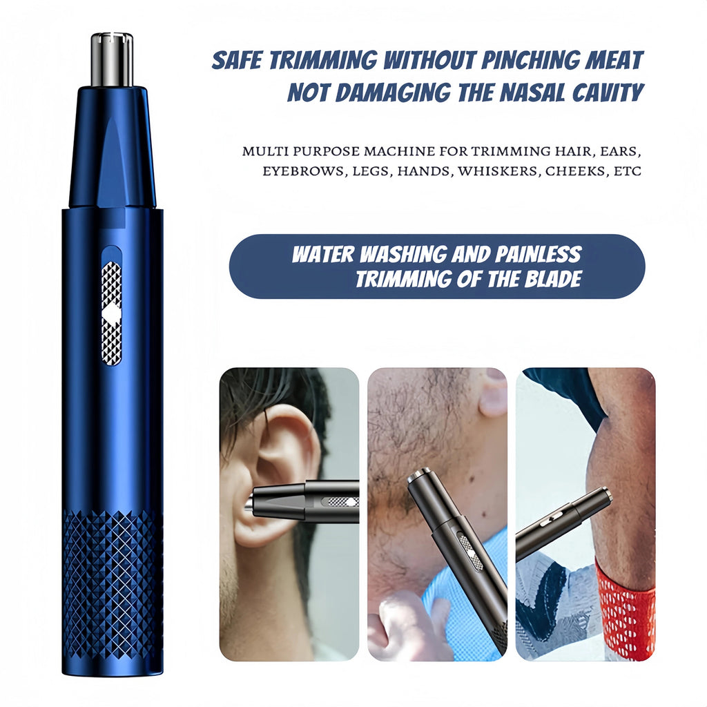 Men Nose Ear Hair Trimmer - Electric Beard Mustache Eyebrow Clipper