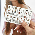 Flower and Fashion Nail Decals - Water Slide Sliders for Manicures
