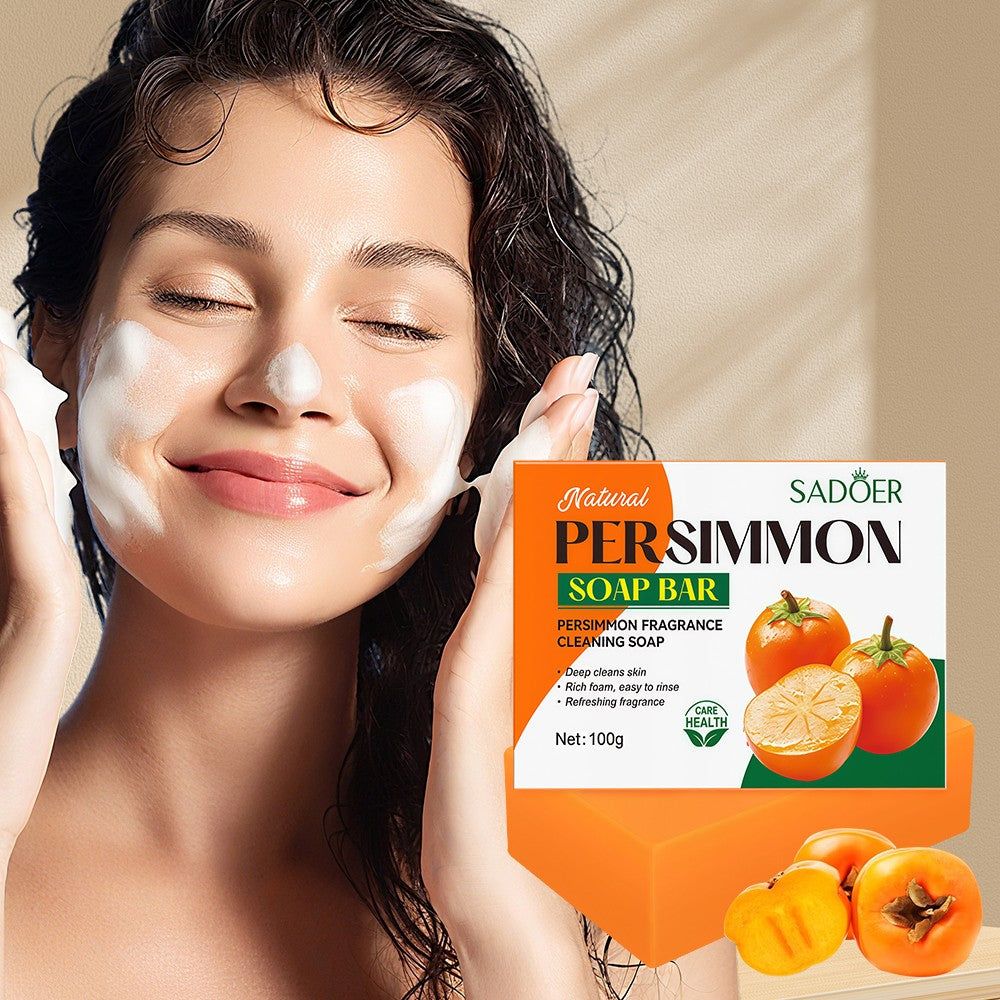 Persimmon Soap Bar for Body Odor Control & Skin Refreshing - 3 Pack
