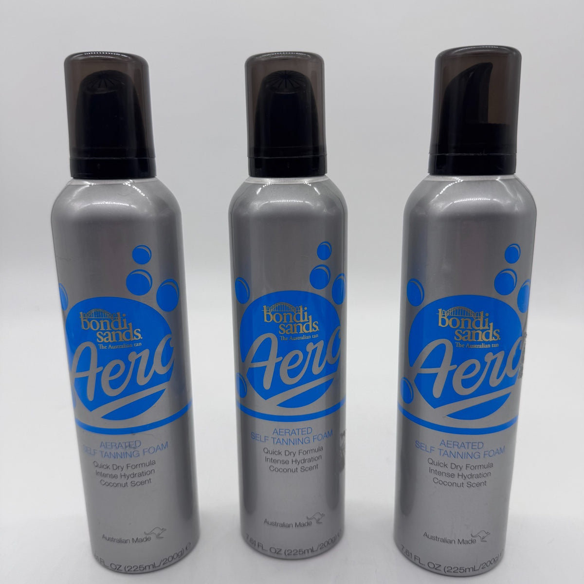 Bondi Sands Aero Self Tanning Foam Light/Medium - Lot of 3 7.61 oz