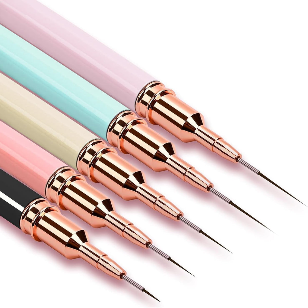 5-Pack Nail Art Liner Brushes Set for Fine Detail Painting