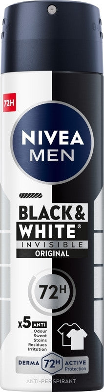 Nivea Men Black & White Invisible 72H Antiperspirant Spray 200ml