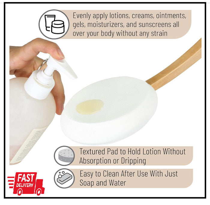 Back Lotion Applicator 17 Inch - Easy Reach Skin Care Tool for Comfortable Application