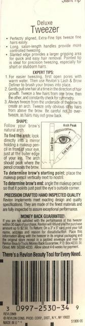 Deluxe Fine Tip Tweezers with Long Handles for Precision Hair Removal - Revlon
