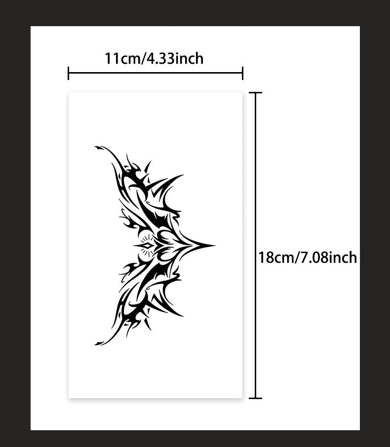 Tattoo Cover-Up/Stencil: Waterproof Lasting 1–2 Weeks Non-Reflective Thorn Cyan