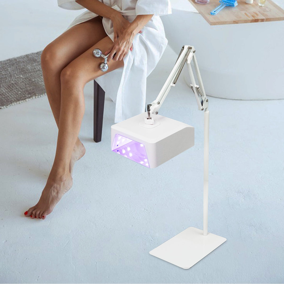 12.6V UV Nail Curing Lamp with Stand - Pedicure & Foot Care Light