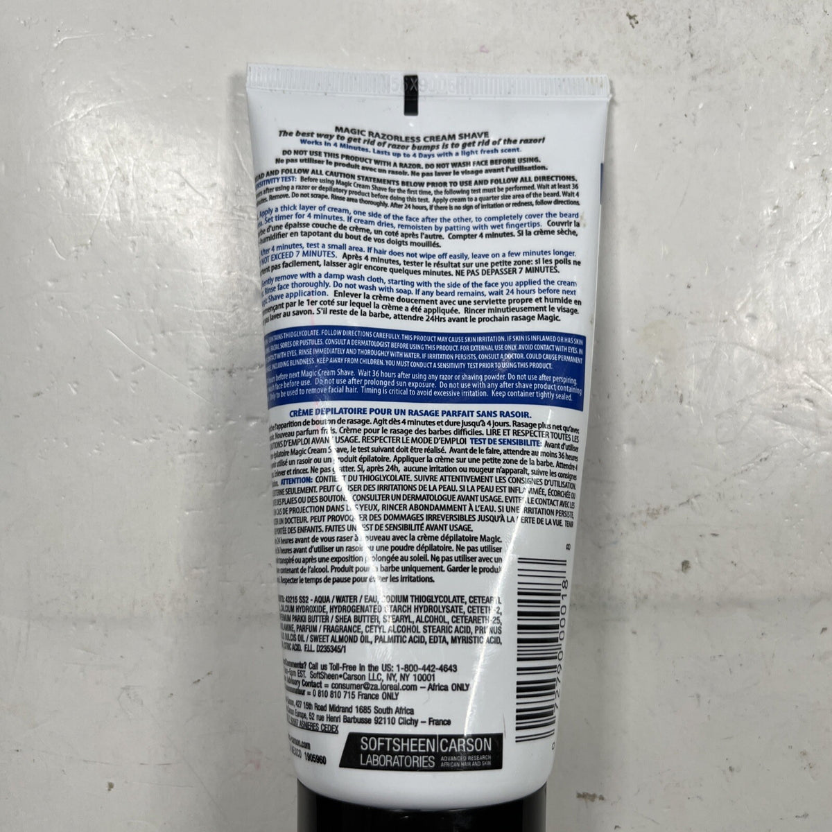 Magic Razorless Cream Shave for Men - 5 Pack, 6oz Each, Hair Removal