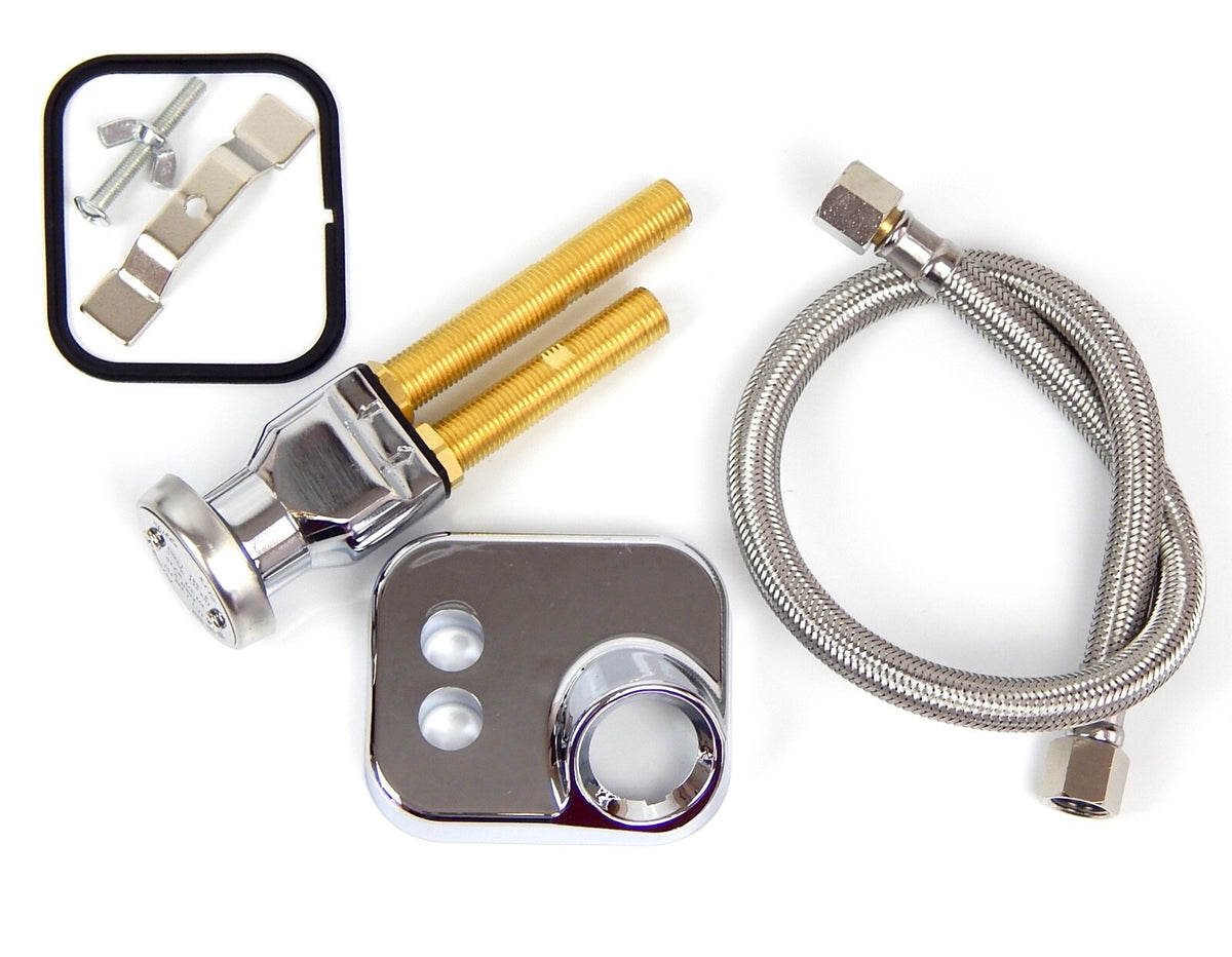 Salon Shampoo Bowl Sink Replacement Vacuum Breaker Kit - Stainless Steel Brass