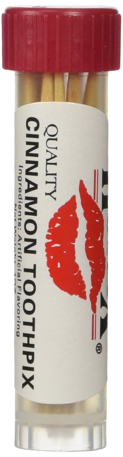 Cinnamon Toothpicks - 4 Re-Sealable Tubes for Fresh Breath & Oral Freshening