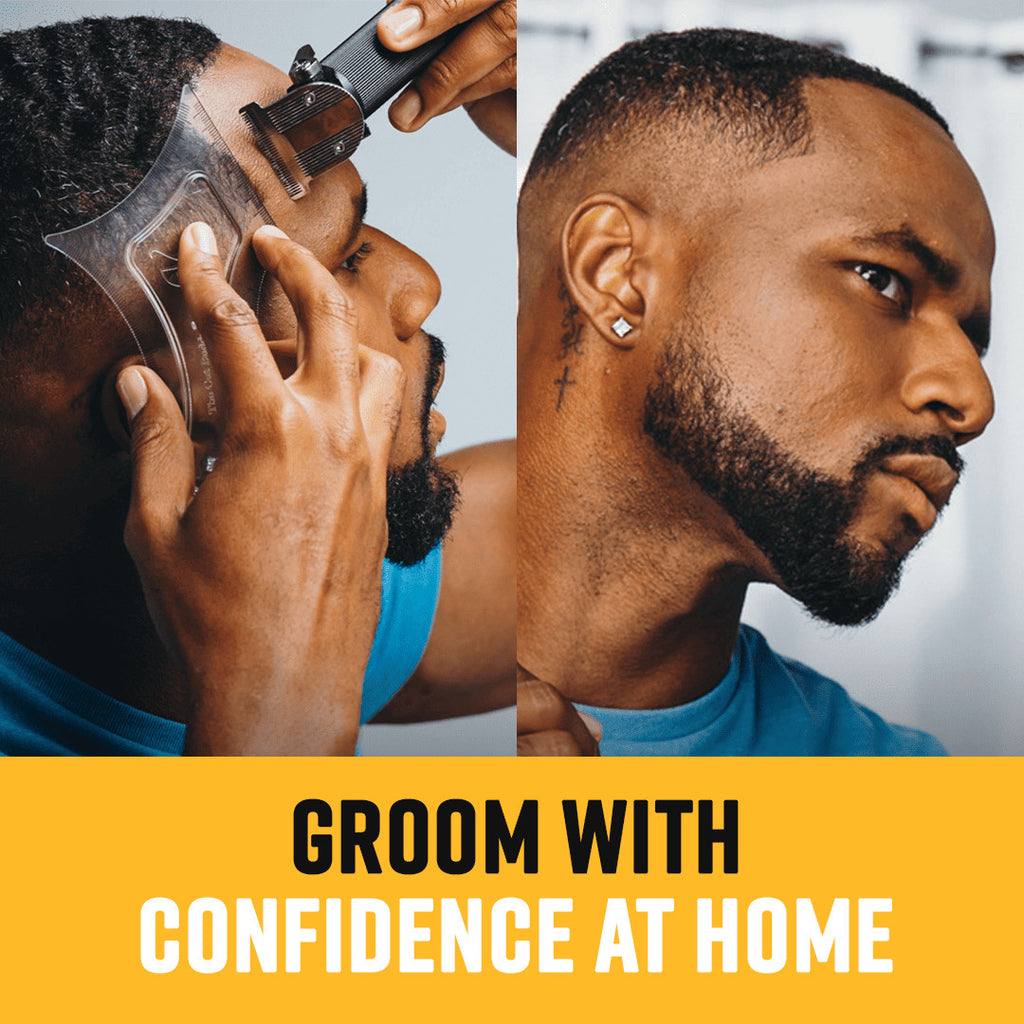 Facial Hair Shaping & Edging Tool with Guide and Bonus Pencil