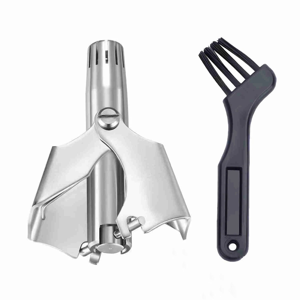 Manual Stainless Steel Nose & Ear Hair Trimmer Waterproof & No Battery Needed