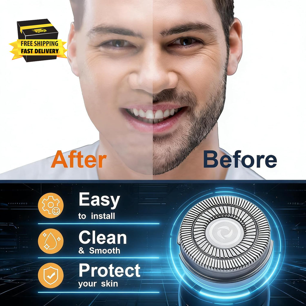 Replacement Blades for Skull Pitbull Shaver Gold/Silver/Platinum PRO - 4 Pack
