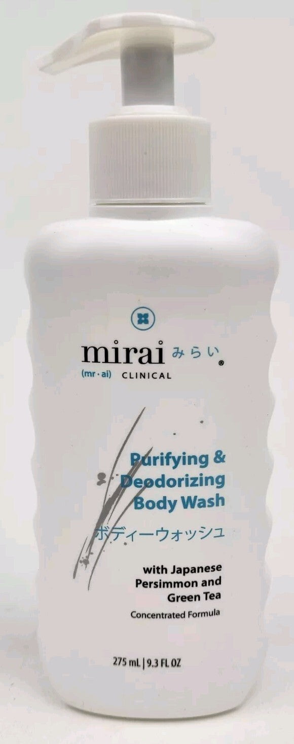 Mirai Clinical Body Wash for Strong Body Odor, Purifying 9.3oz
