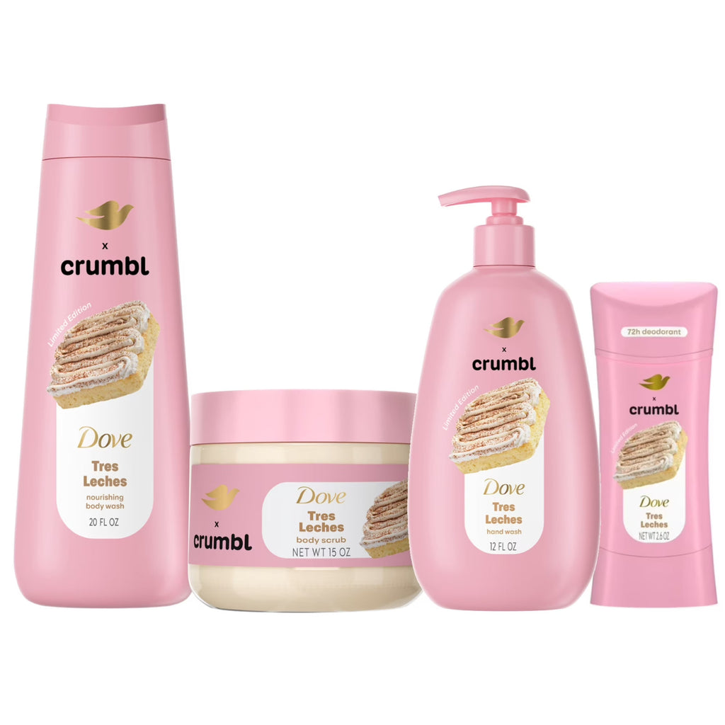 Dove Limited Edition Body Care Set with Body Wash & Scrub - Moisturizing
