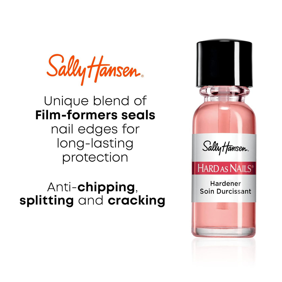 Nail Strengthener Gel - Protects and Reinforces Brittle Nails, 13.3ml