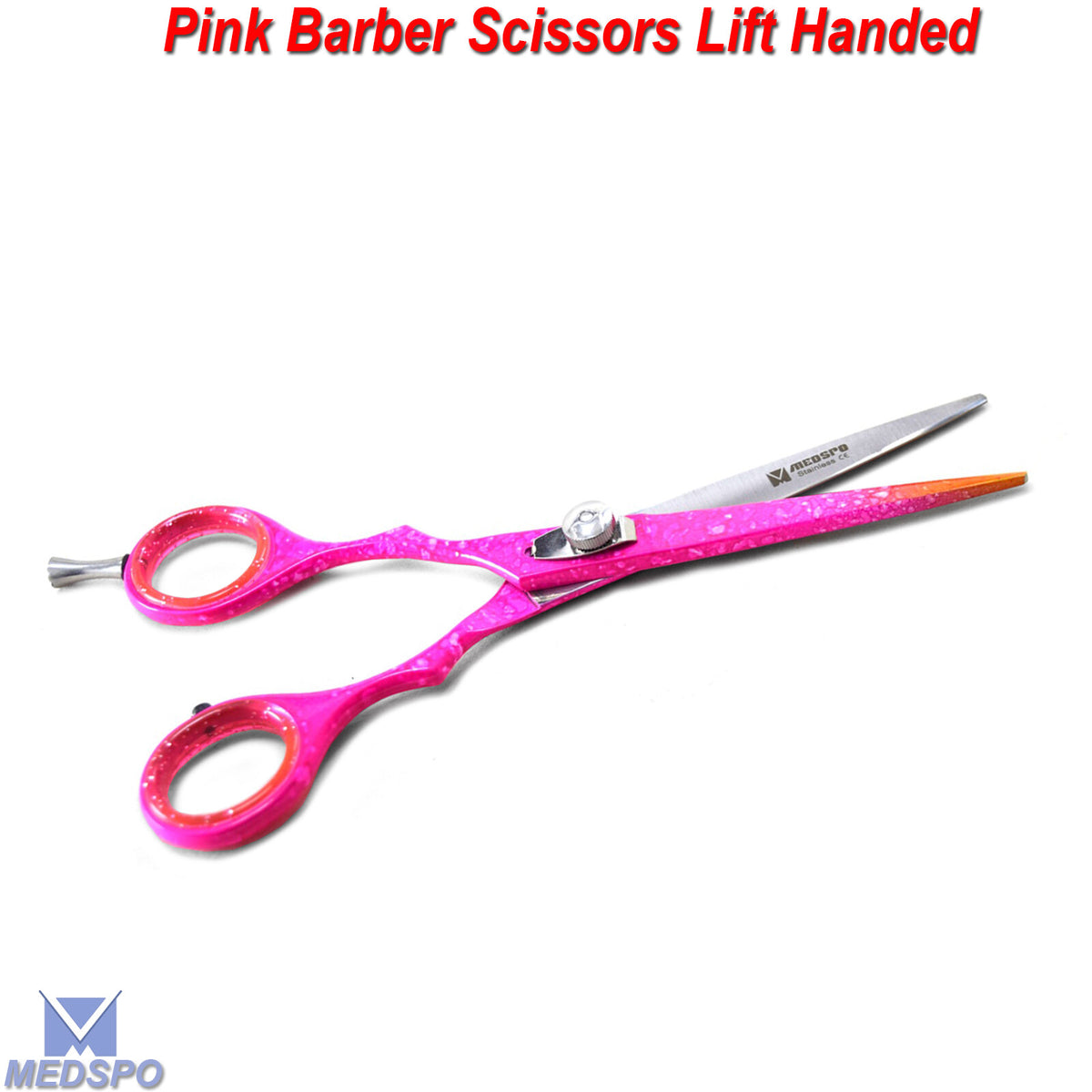 Left-Handed Pink Hairdressing Scissors 6.5" Barber Hair Cutting Shears