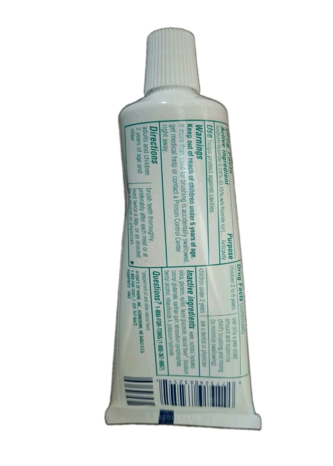 Travel Size Anticavity Toothpaste Fresh Mint 3 oz - Pack of 6