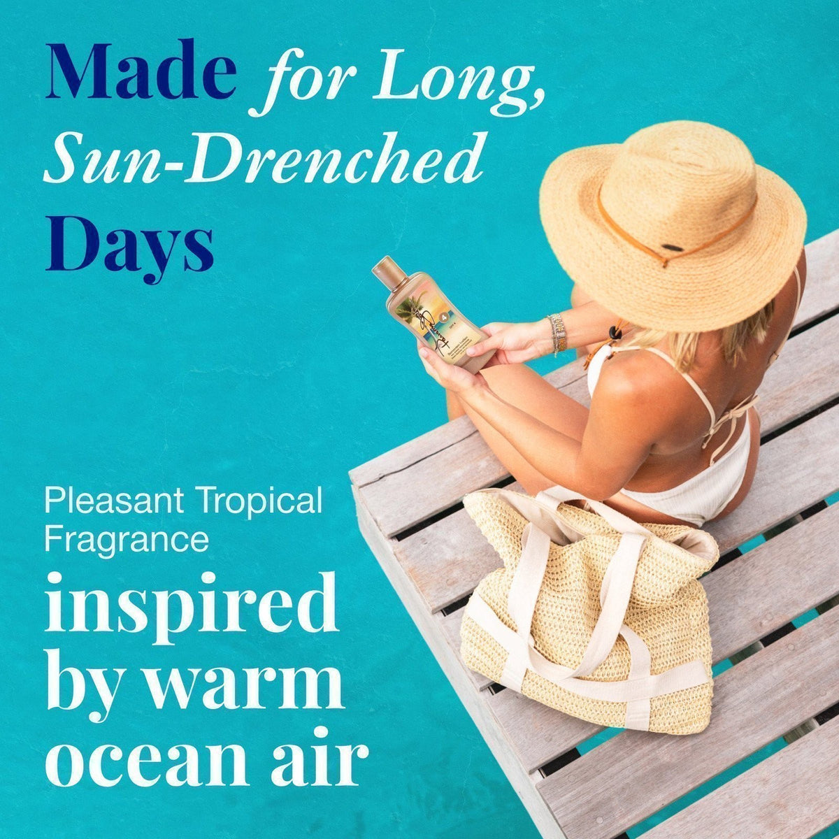 Sunscreen Tanning Lotion SPF 4 - Cruelty-Free, Paraben & Gluten Free, Water-Resistant