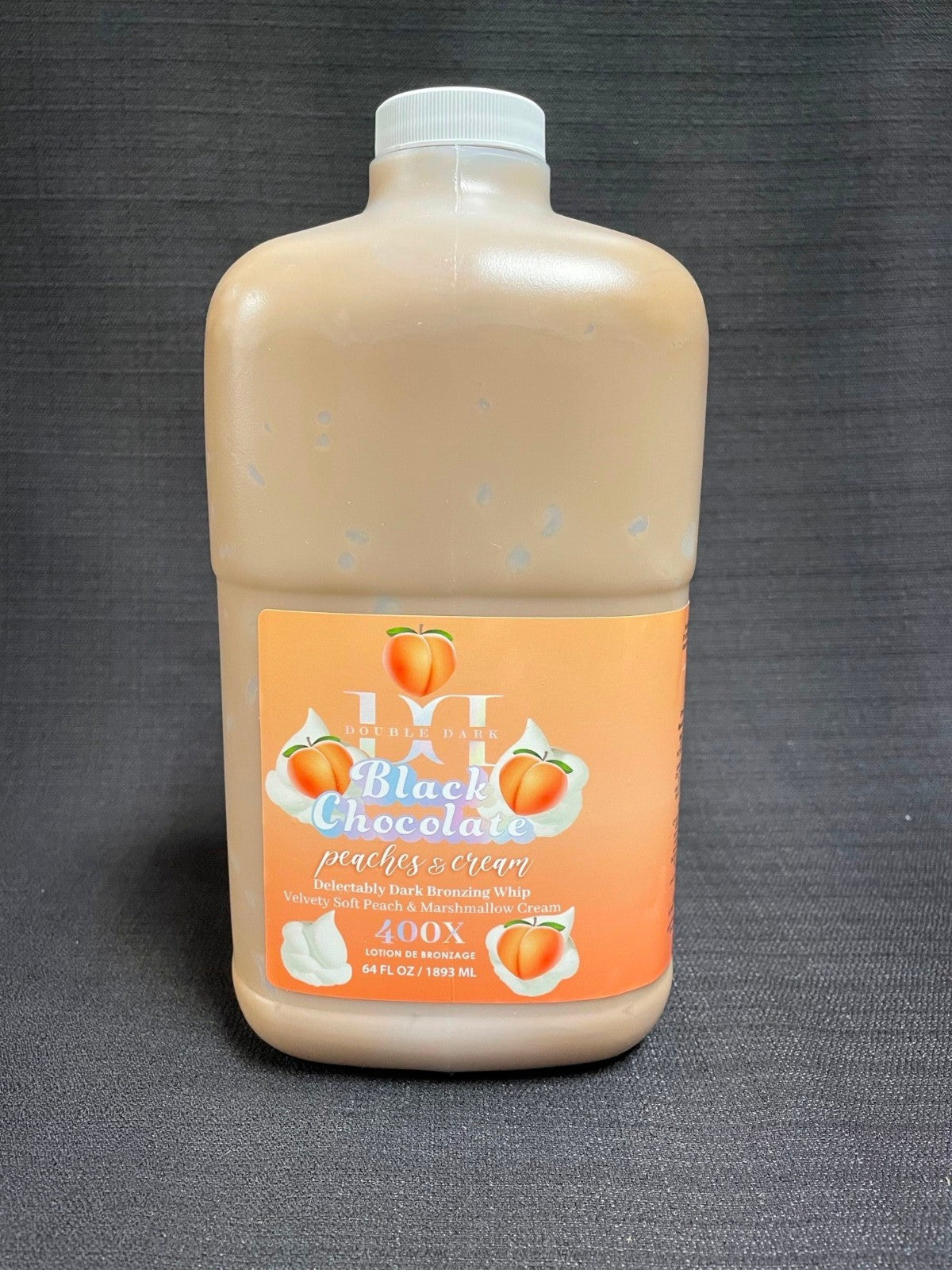 400X Dark Bronzing Tanning Lotion with Peach & Marshmallow Cream - 64oz