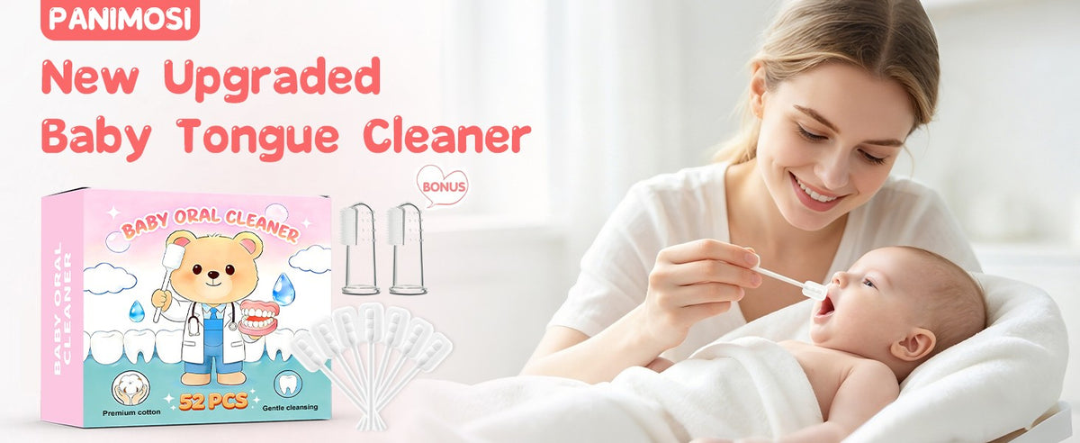 Disposable Baby Toothbrush & Tongue Cleaner 52Pcs Gentle Oral Care Set