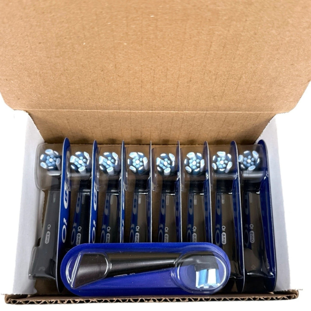 Deep Clean Replacement Brush Heads for Oral-B iO Series 9 Pack - All Black