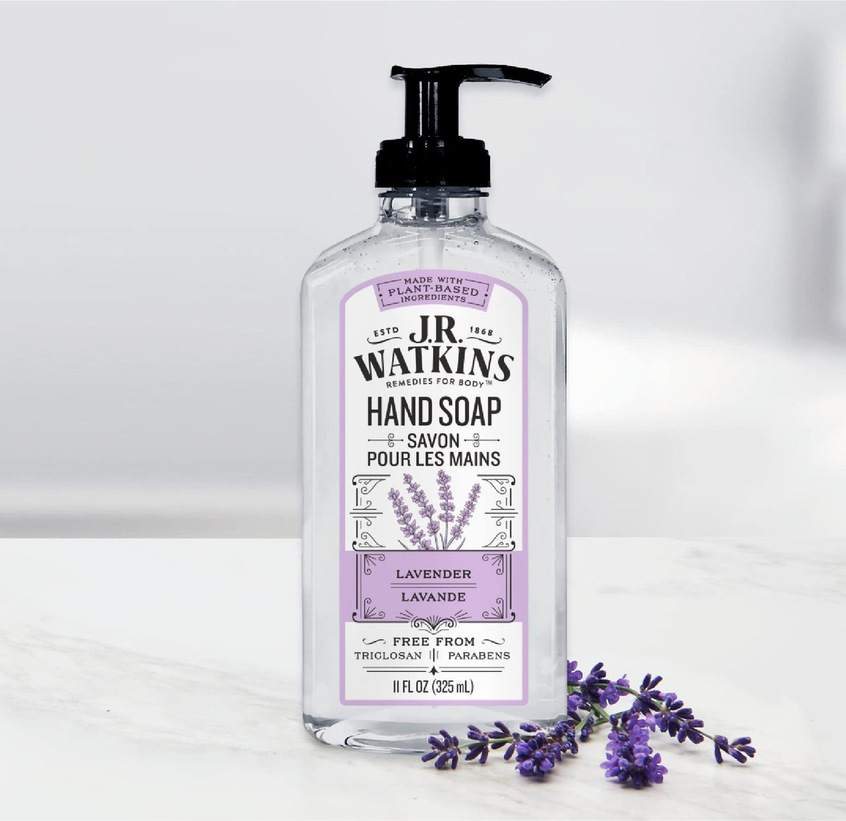 Natural Hand Soap with Lavender - Gentle & Moisturizing, 11 Fl Oz