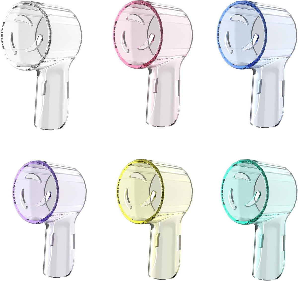 6-Pack Toothbrush Covers for Oral-B iO Electric Toothbrush Heads - Travel & Hygiene