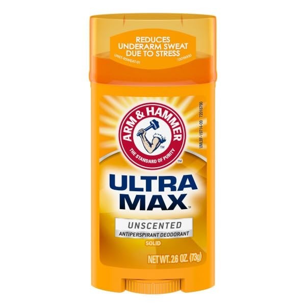Unscented Deodorant Stick 2.6 Oz - Long-Lasting Odor Protection, 2 Pack