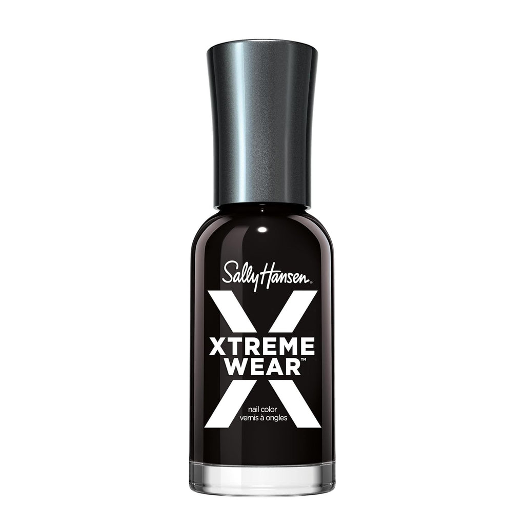 Black Nail Polish - Long-Lasting, Glossy, Streak-Free Finish - 0.40 fl oz