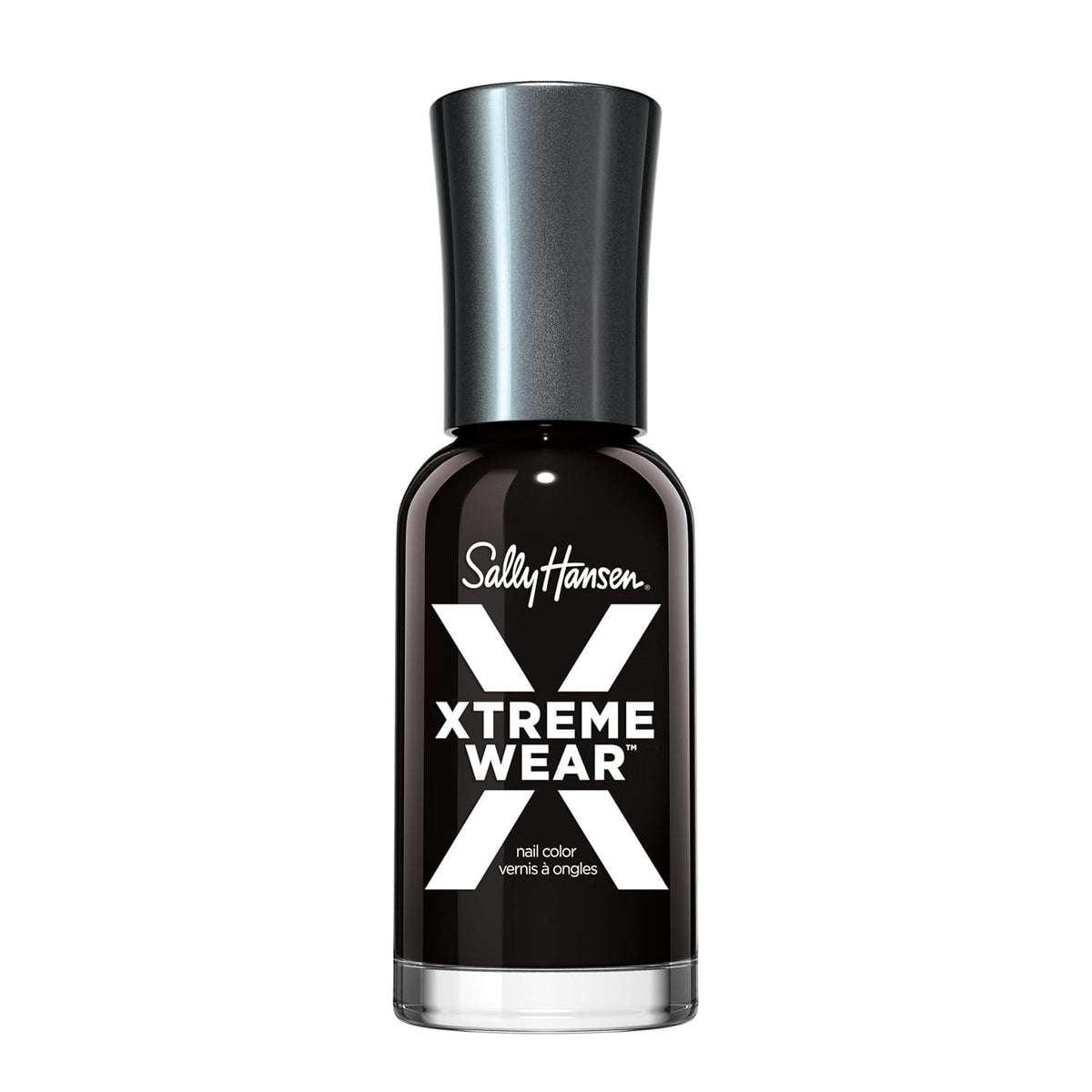 Black Nail Polish - Long-Lasting, Glossy, Streak-Free Finish - 0.40 fl oz